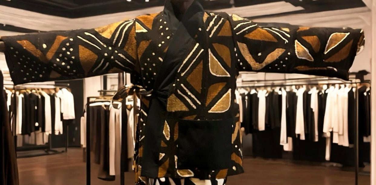 Afro Kimono Black/Brown suit