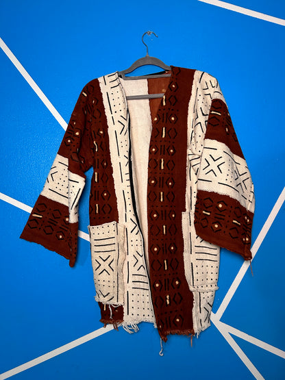 Traditional Mud Cloth Overcoat (Unisex)